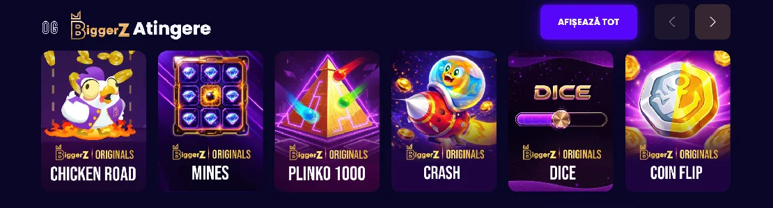 BiggerZ Casino atingere